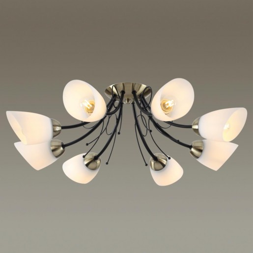 4592/8C COMFI черный, бронза Люстра Потолочная E27 8*40W 220V ELIANA