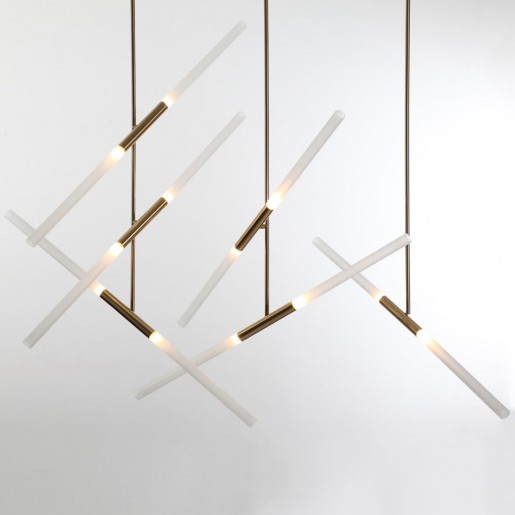 4306/2 HIGHTECH ODL22 77 золото Потолочный светильник IP20 G9 2*40W SOHO