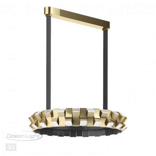 4993/80L L-VISION ODL23 375 золотой/черный Люстра LED 80W 3000K ASTURO