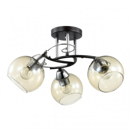 3507/3C LN18 179 хром/венге Люстра потолочная E27 3*60W 220V MELEFA