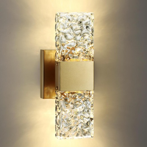 4364/5WL HIGHTECH ODL23 203 матовое золото/металл/стекло Настенный св-к IP20 LED 10W 612Лм 3000K RICCI