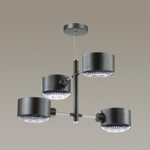 3741/4C LN19 085 чёрный, хром Люстра потолочная E14 4*60W 220V JARED