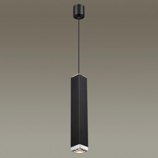 4790/5L PENDANT ODL21 021 черный/хром Подвес GU10 1*5W CUBI