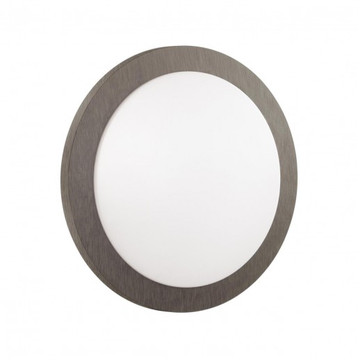 7606/DL PALE SN 023 Светильник пластик/белый/коричневый под дерево LED 48Вт c ДУ 3000-6000К D390 IP43 пульт ДУ KAFA