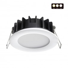 358949 SPOT NT22 230 белый Встраиваемый светодиодный светильник с переключателем цветовой температуры IP20 LED 3000К4000К6000К 10W 220V LANTE