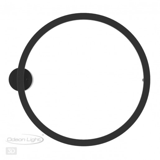 4386/18WL HIGHTECH ODL23 121 черный/металл Настенный светильник IP20 RGB динамическая подсветка ПДУ в комплекте LED 18W 3000K OMEN