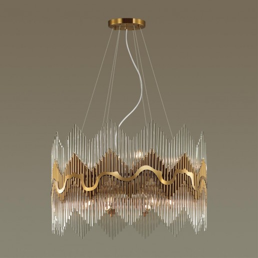 4983/12 HALL ODL22 379 бронзовый/стекло Люстра E14 12*40W SAVIKIA