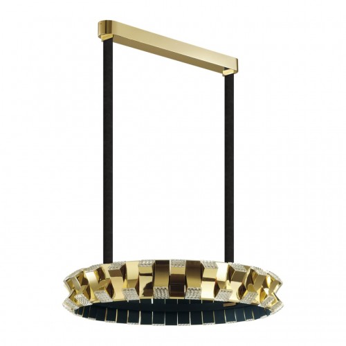 4993/80L L-VISION ODL23 375 золотой/черный Люстра LED 80W 3000K ASTURO