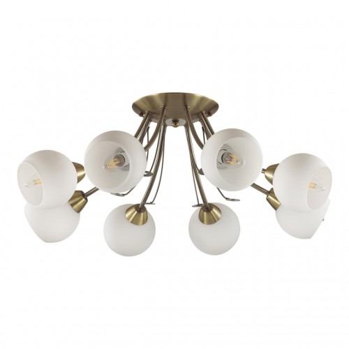 5265/8C COMFI LN23 античная латунь Люстра потолочная E14 8*40W 220V TULA