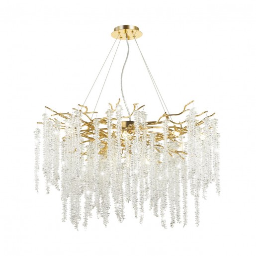 5005/14 HALL ODL23 487 золотой/прозрачный металл/хрусталь Люстра G9 14*40W BANCHE