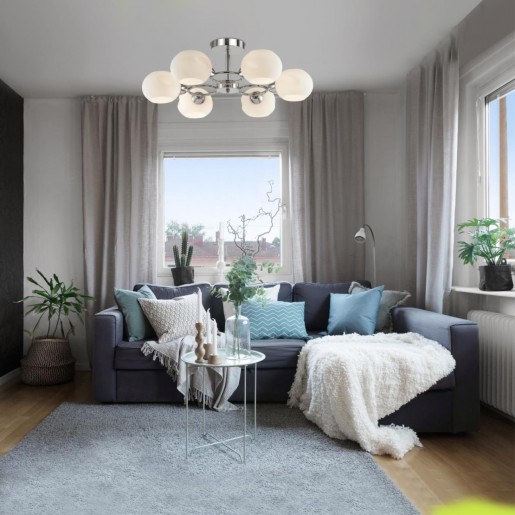 4548/6C COMFI LN21 063 хром, белый Люстра потолочная E14 6*40W 220V PENELOPA