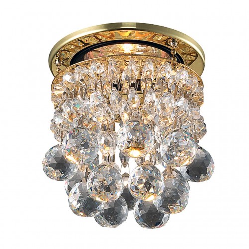 369329 NT09 122 золото/прозрачный Встраиваемый светильник IP20 GX5.3 50W 12V DROP