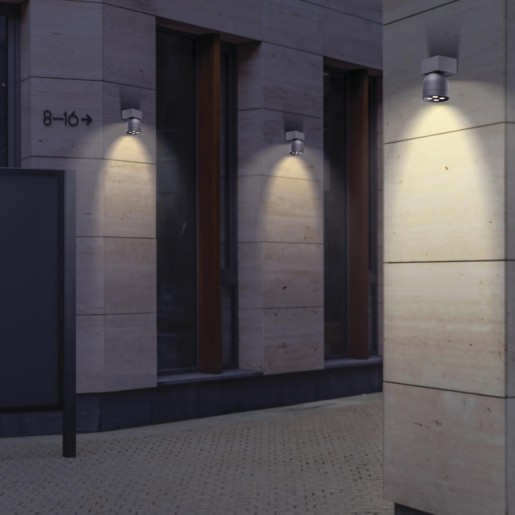 358113 NT19 148 темно-серый Ландшафтный настенный светильник IP65 LED 3000К 10W 100-240V GALEATI