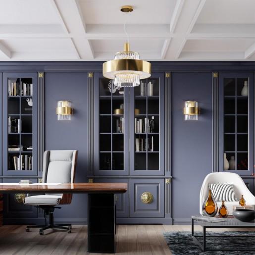 4840/2W HALL ODL21 331 золото/металл/стекло/хрусталь Бра E14 2*40W LEPART