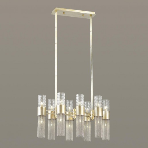 4631/16 ODL20 419 серебристый/стекло/металл.цепочки Люстра G9 16*5W 220V PERLA