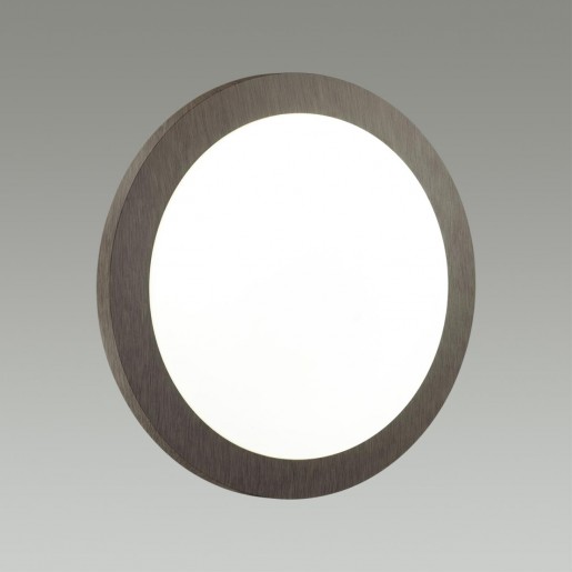 7606/DL PALE SN 023 Светильник пластик/белый/коричневый под дерево LED 48Вт c ДУ 3000-6000К D390 IP43 пульт ДУ KAFA