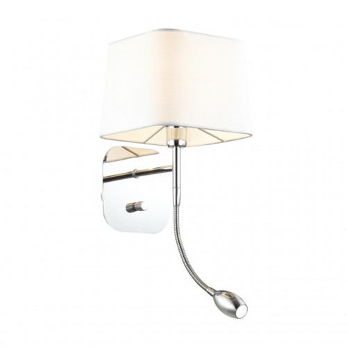 4114/2W ODL19 309 хром/белый Бра E14, LED 1*40W, 3W EDIS