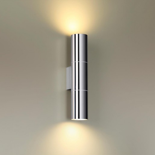 4281/2WA HIGHTECH ODL22 163 хром/металл Настенный светильник IP44 LED E27 max 2*7W BAZEL