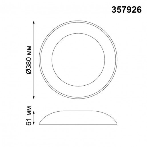 357926 NT19 040 белый Накладной светильник IP20 LED 3000К 7W 220V CAIL