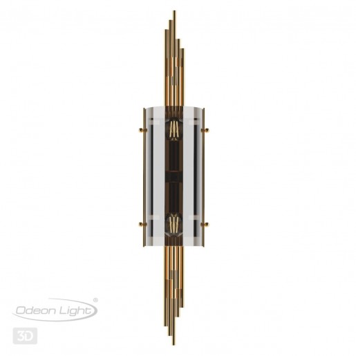 4895/2W MODERN ODL_EX23 37 бронзовый/дымчатый/металл/стекло Бра E27 2*40W MARGARET