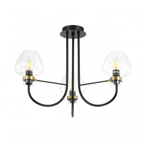 3708/3C LN18 137 чёрный Люстра потолочная E14 3*40W 220V ILONA