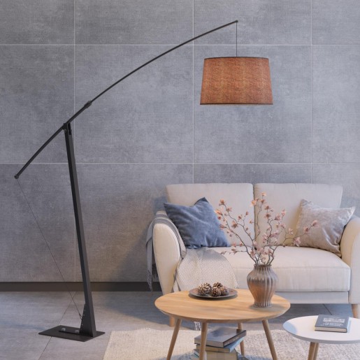 4061/1F ODL19 305 черный Торшер E27 60W BRONX