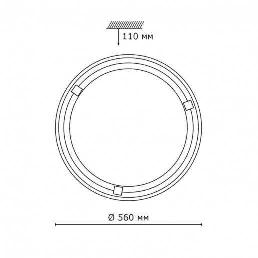 359 SN 107 св-к NAPOLI стекло E27 3*100Вт D560