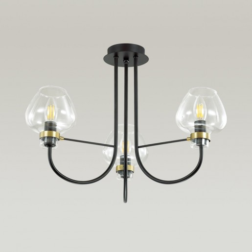 3708/3C LN18 137 чёрный Люстра потолочная E14 3*40W 220V ILONA