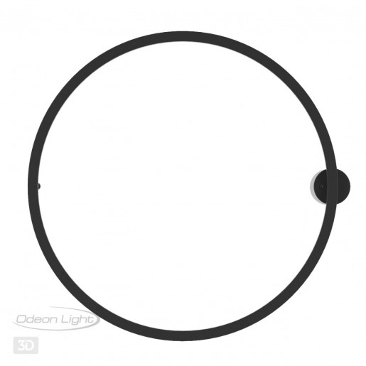 4386/24WL HIGHTECH ODL23 121 черный/металл Настенный светильник IP20 RGB динамическая подсветка ПДУ в комплекте LED 24W 3000K OMEN