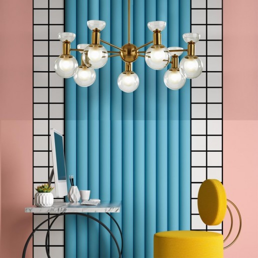 5620/7C MODERNI LN23 063 латунь Люстра потолочная G9 7*40W 220V KARISMA