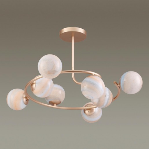 4466/8C LN20 047 золотой, разноцветный Люстра потолочная E14 8*40W 220V MISTY