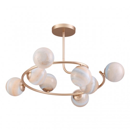 4466/8C LN20 047 золотой, разноцветный Люстра потолочная E14 8*40W 220V MISTY