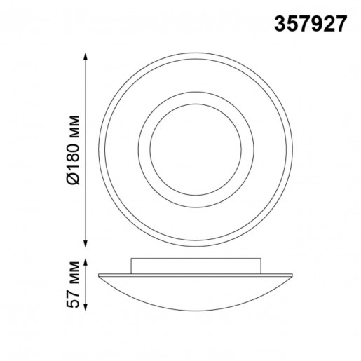 357927 NT19 040 белый Накладной светильник IP20 LED 3000К 4W 220V CAIL