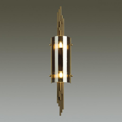 4895/2W MODERN ODL_EX23 37 бронзовый/дымчатый/металл/стекло Бра E27 2*40W MARGARET