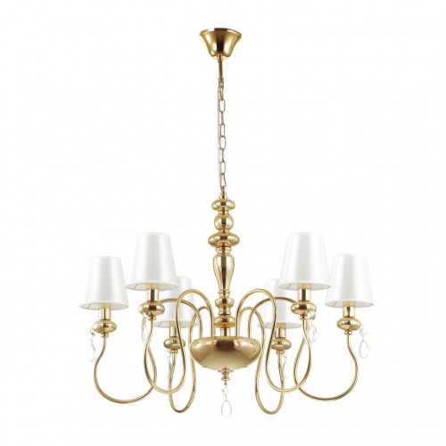 4723/6 ODL20 493 золотой/белый Люстра E14 6*40W 220V MEKI