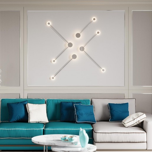 4339/8WL HIGHTECH ODL22 87 полированный хром/металл Настенный светильник IP20 LED 8W 777Лм 3000K GENT