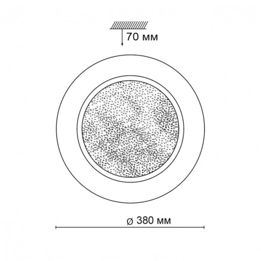 2079/DL SN 049 св-к PINOLA пластик LED 48Вт 3000-6000K D380 IP43 пульт ДУ