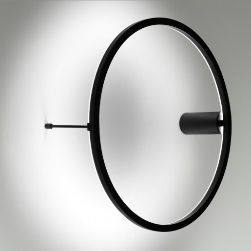 4386/24WL HIGHTECH ODL23 121 черный/металл Настенный светильник IP20 RGB динамическая подсветка ПДУ в комплекте LED 24W 3000K OMEN