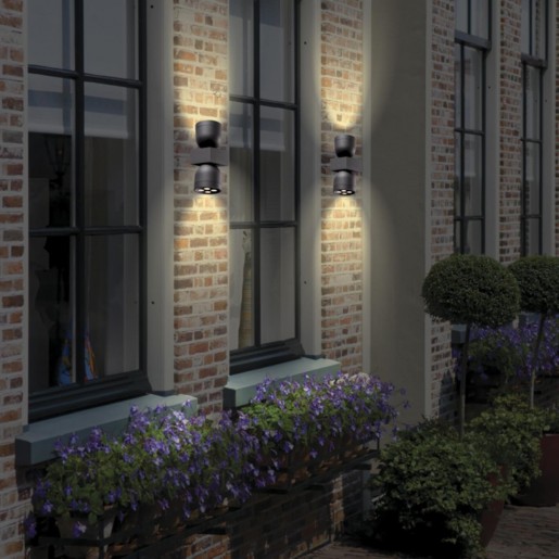 358114 NT19 148 темно-серый Ландшафтный настенный светильник IP65 LED 3000К 20W 100-240V GALEATI