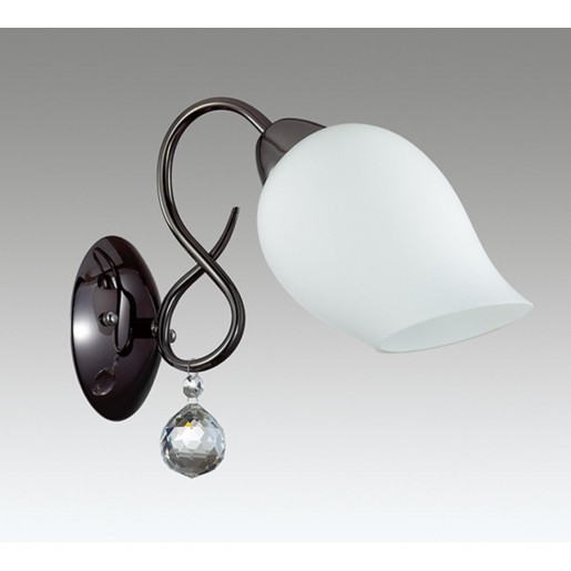 3076/1W LN16 186 темный хром/стекло/хрусталь Бра E27 60W 220V RONDINA