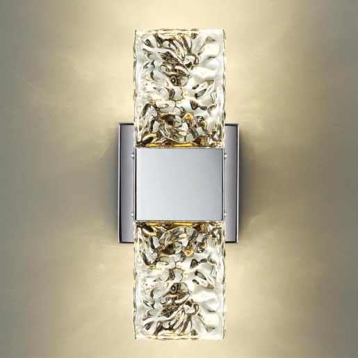 4365/5WL HIGHTECH ODL23 203 хром полированный/стекло Настенный св-к IP20 LED 10W 634Лм 3000K RICCI