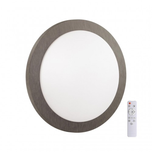 7606/EL PALE SN 023 Светильник пластик/белый/коричневый под дерево LED 72Вт с ДУ 3000-6000К D500 IP43 пульт ДУ KAFA