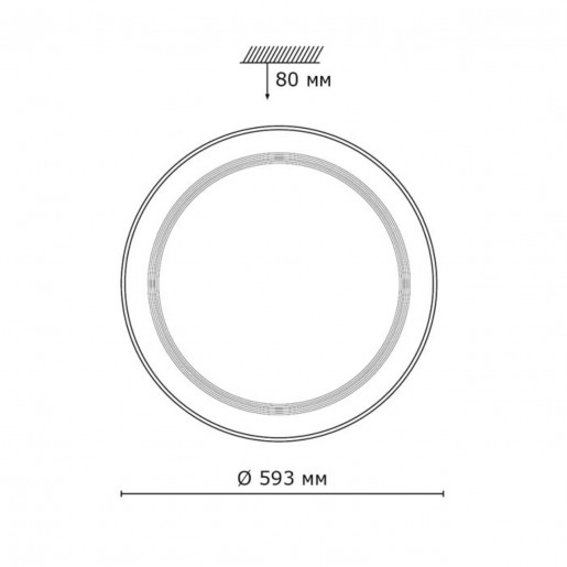 2011/E SN 096 св-к LIGA пластик LED 72Вт 3000-6000K D593 IP43 пульт ДУ