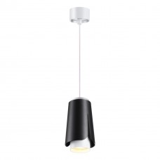 370826 OVER NT22 черный Светильник накладной, провод 2м IP20 GU10 9W 220V TULIP