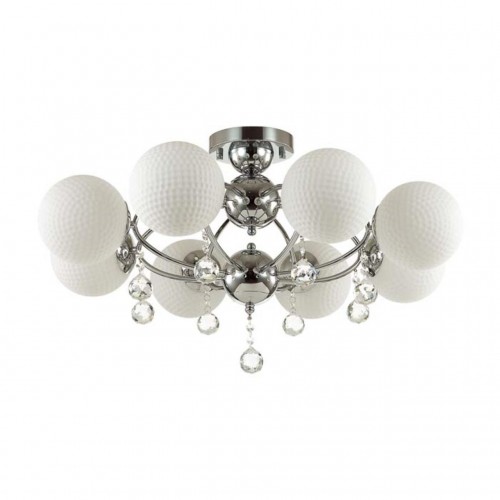 3953/8C ODL18 323 хром/белый/хрусталь Люстра потолочная IP20 E27 8*60W 220V JOLLY