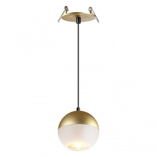 370816 SPOT NT22 матовое золото Светильник встраиваемый, длина провода 2м IP20 GU10 9W 220V GARN