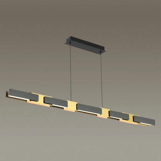 4991/40L L-VISION ODL23 381 черный/золотой/металл/акрил Люстра LED 40W 3000K FIERRO