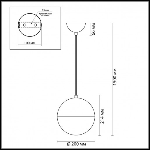 4960/1A PENDANT ODL22 243 античн.бронза/металл/белый/стекло Подвес E27 1*40W PINGA