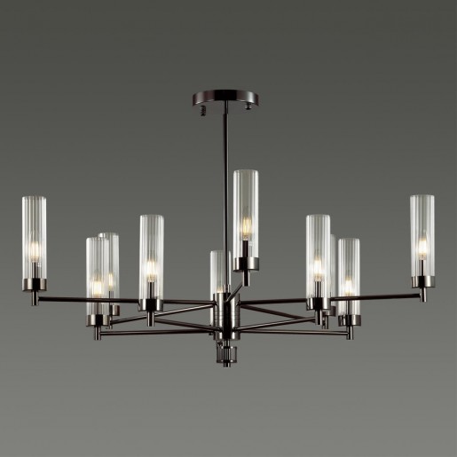 5275/10C CLASSI LN23 черный хром Люстра потолочная E14 10*40W 220V KAMILLA