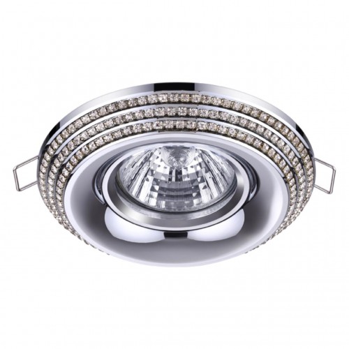 370437 NT19 114 хром Встраиваемый светильник IP20 GU10 50W 220V LILAC